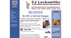 Desktop Screenshot of cjlocksmiths.co.uk